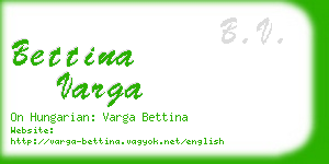 bettina varga business card